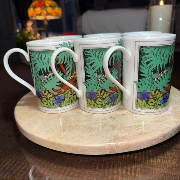 6 Dunoon Of Scotland Mugs Cheetahs~Kenya By Ruth Boden African Animal Stoneware* - Picture 5 of 16